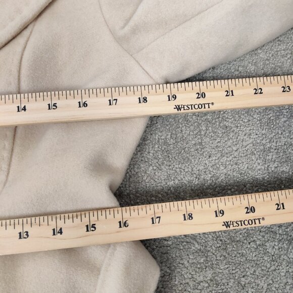 Sandra Angelozzi Women's Trench Coat Size 38 Beige Wool Viscose Casual Timeless - Picture 7 of 9